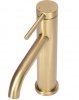 REA - Bateria Umywalkowa CLIF ZŁOTA SZCZOTKOWANA / GOLD BRUSH niska